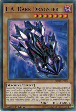 F.A. Dark Dragster (FLOD-EN087) - Flames of Destruction 1st Edition