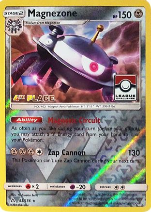 Magnezone - 83/156 (League Challenge) [4th Place] - League & Championship Cards Reverse Holofoil