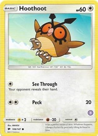 Hoothoot (1) - SM Trainer Kit Alolan Sandslash & Alolan Ninetales