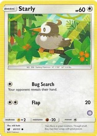 Starly (15) - SM Trainer Kit Alolan Sandslash & Alolan Ninetales