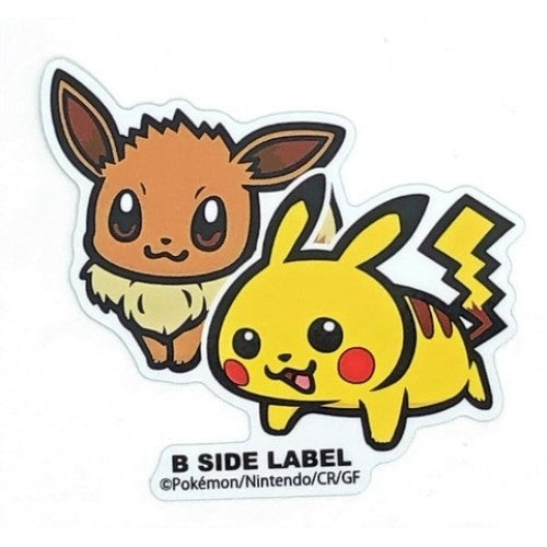 Pokémon - Eevee &. Pikachu Small Sticker (B-SIDE LABEL)