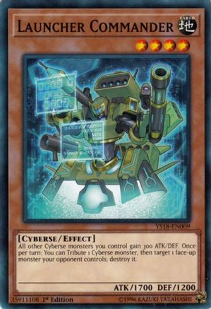 Launcher Commander (YS18-EN009) - Starter Deck: Codebreaker 1st Edition
