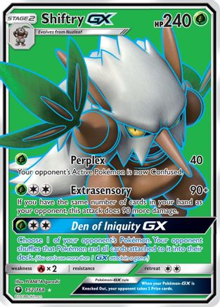 Shiftry GX (Full Art)/168 - SM  Celestial Storm Holofoil