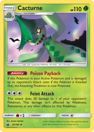 Cacturne/168 - SM  Celestial Storm