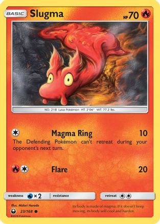 Slugma 23/168 - SM  Celestial Storm Reverse Holofoil