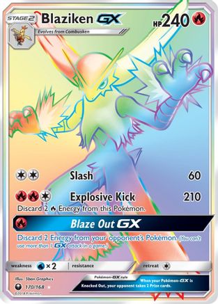 Blaziken GX (Secret)/168 - SM  Celestial Storm Holofoil