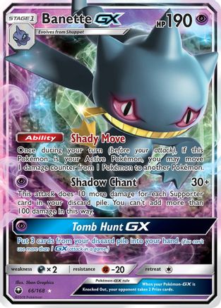 Banette GX 66/168 - SM  Celestial Storm Holofoil