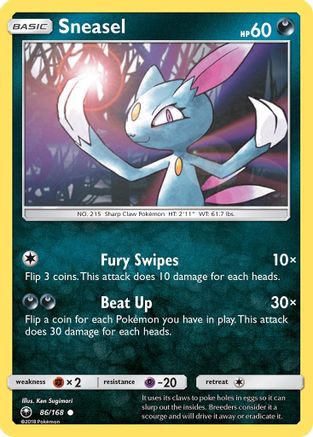 Sneasel/168 - SM  Celestial Storm