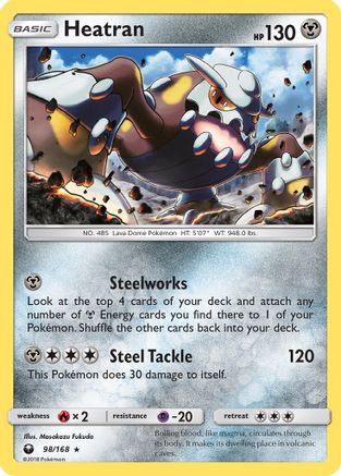 Heatran/168 - SM  Celestial Storm Reverse Holofoil