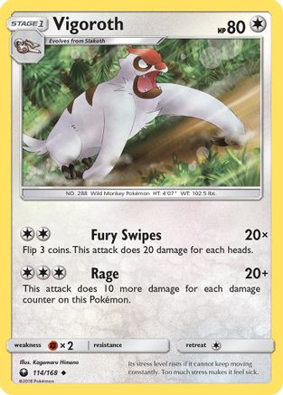Vigoroth/168 - SM  Celestial Storm Reverse Holofoil