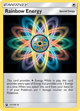 Rainbow Energy 151/168 - SM  Celestial Storm Reverse Holofoil