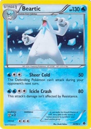 Beartic - 30/98 (Cracked Ice Holo) - Blister Exclusives Holofoil