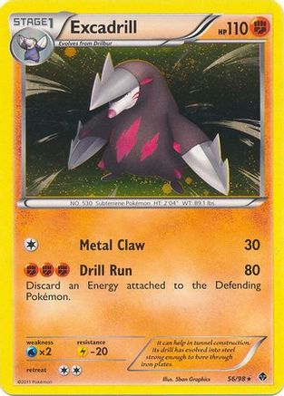 Excadrill - 56/98 (Cosmos Holo) - Blister Exclusives Holofoil