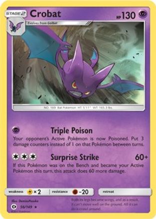 Crobat - 56/149 (Cosmos Holo) - Blister Exclusives Holofoil