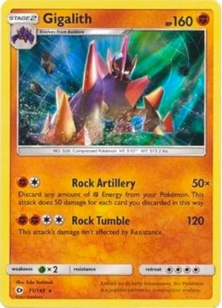Gigalith - 71/149 (Cosmos Holo) - Blister Exclusives Holofoil