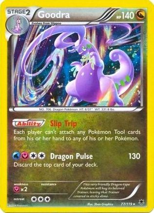 Goodra - 77/119 (Cosmos Holo) - Blister Exclusives Holofoil