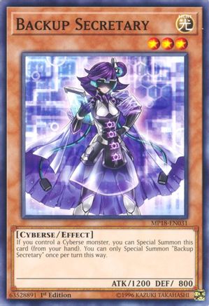 Backup Secretary (MP18-EN031) - 2018 Mega-Tins Mega Pack 1st Edition