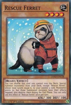 Rescue Ferret (LEHD-ENC08) - Legendary Hero Decks 1st Edition