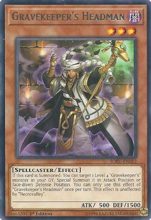 Gravekeeper's Headman (SOFU-EN012) - Soul Fusion 1st Edition