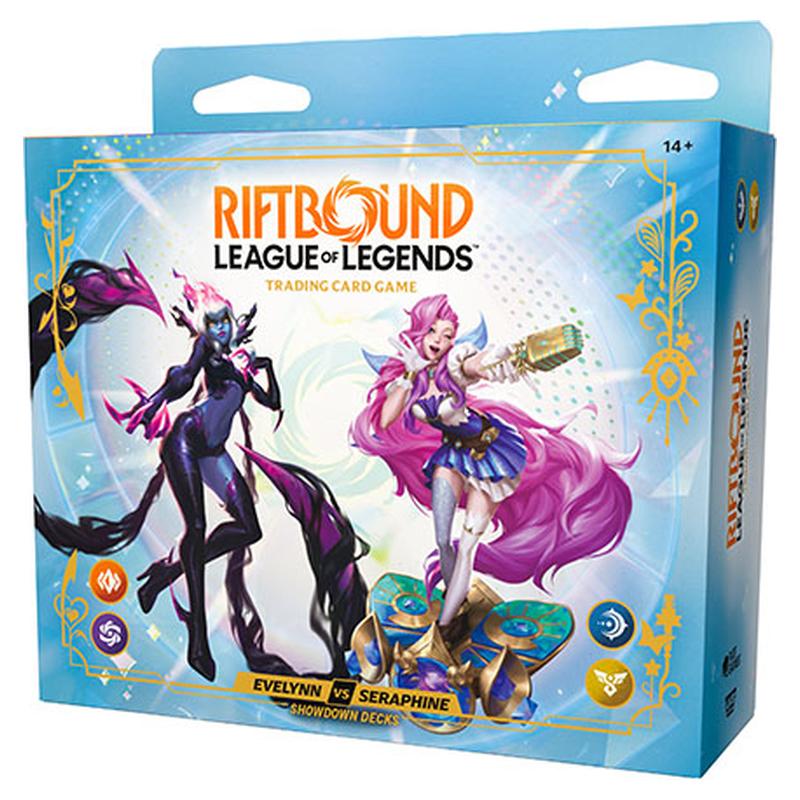Riftbound League of Legends TCG Radiance Evelynn vs Seraphine Showdown Decks