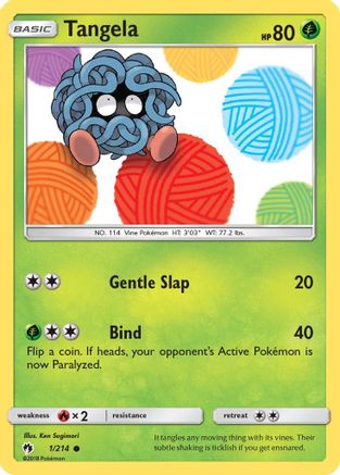 Tangela 1/214 - SM  Lost Thunder Reverse Holofoil