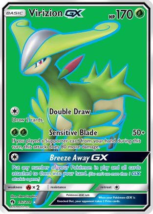 Virizion GX (Full Art)/214 - SM  Lost Thunder Holofoil