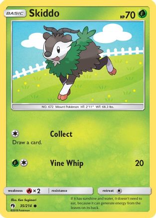 Skiddo 35/214 - SM  Lost Thunder