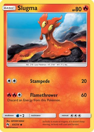 Slugma/214 - SM  Lost Thunder