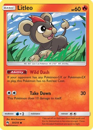 Litleo/214 - SM  Lost Thunder Reverse Holofoil