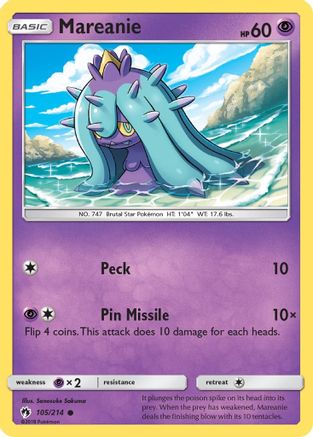 Mareanie (105)/214 - SM  Lost Thunder