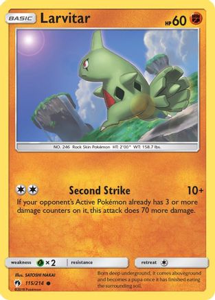 Larvitar (115) 115/214 - SM  Lost Thunder
