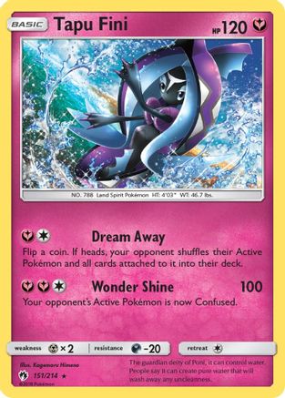 Tapu Fini 151/214 - SM  Lost Thunder