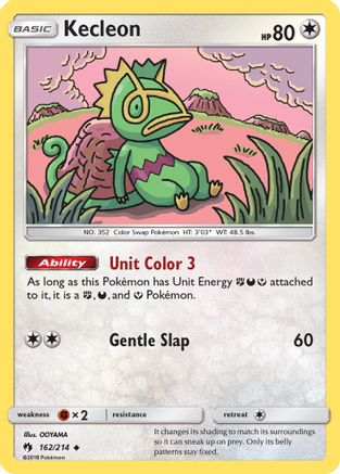 Kecleon (162) 162/214 - SM  Lost Thunder Reverse Holofoil