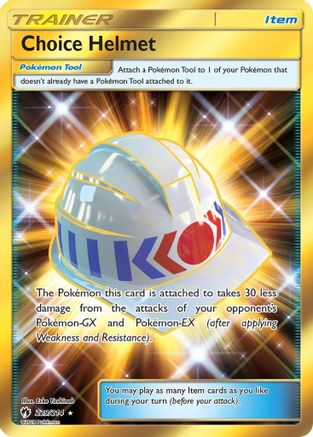Choice Helmet (Secret)/214 - SM  Lost Thunder Holofoil