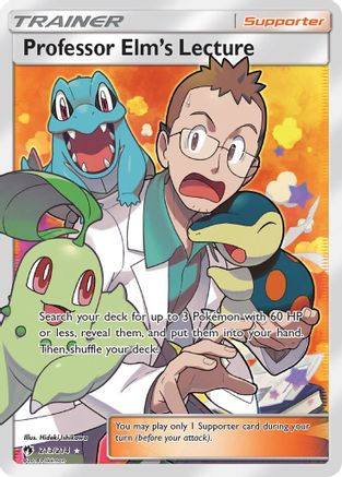 Professor Elm's Lecture (Full Art)/214 - SM  Lost Thunder Holofoil