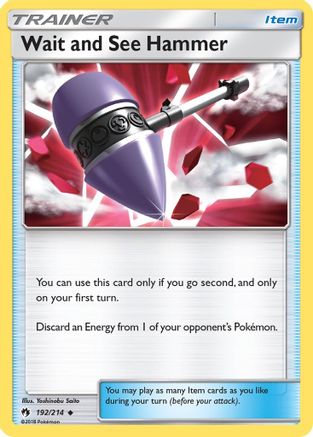 Wait and See Hammer 192/214 - SM  Lost Thunder