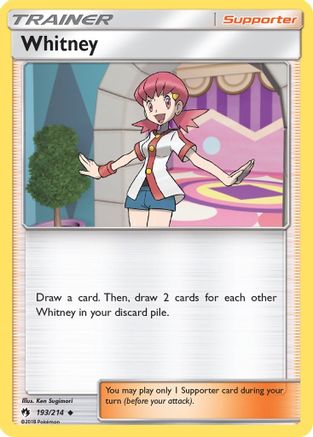 Whitney/214 - SM  Lost Thunder Reverse Holofoil
