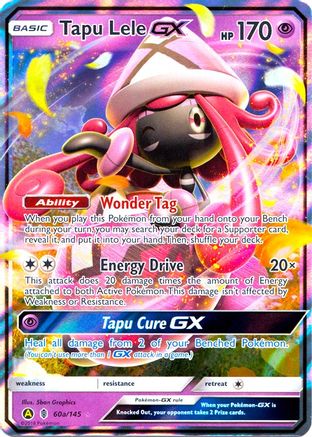 Tapu Lele GX - 60a/145/145 - Alternate Art Promos Holofoil