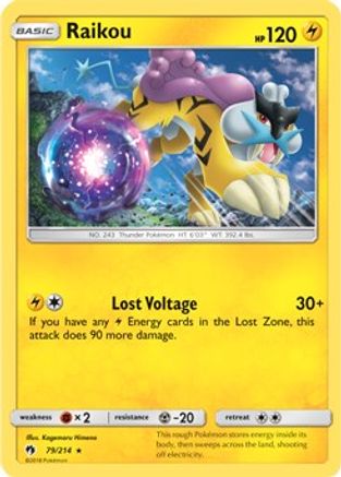 Raikou - 79/214 (SM Lost Thunder) - Deck Exclusives Holofoil