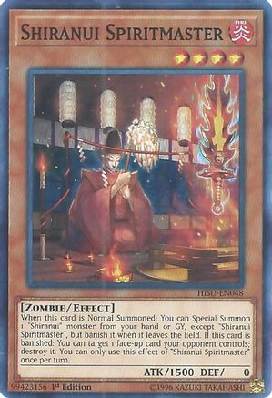 Shiranui Spiritmaster (HISU-EN048) - Hidden Summoners 1st Edition