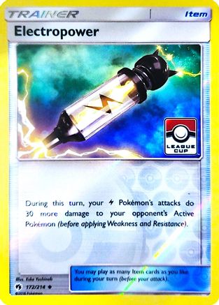 Electropower - 172/214 (League Cup) - League & Championship Cards Reverse Holofoil