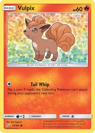 Vulpix 15/181 - SM  Team Up Reverse Holofoil