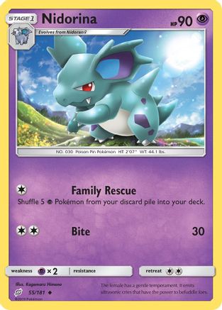 Nidorina/181 - SM  Team Up Reverse Holofoil