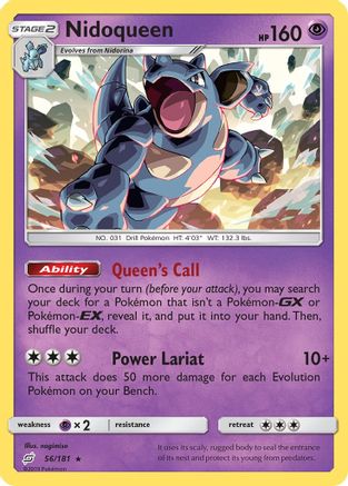 Nidoqueen 56/181 - SM  Team Up