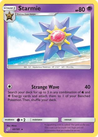 Starmie 65/181 - SM  Team Up Reverse Holofoil