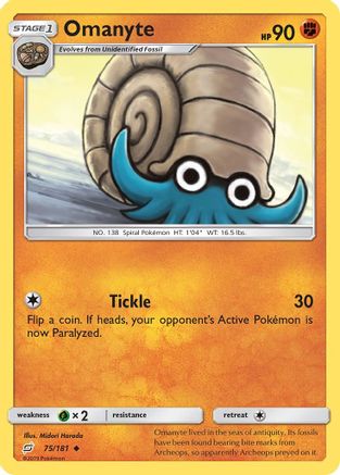 Omanyte 75/181 - SM  Team Up