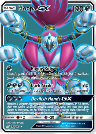 Hoopa GX (Full Art)/181 - SM  Team Up Holofoil