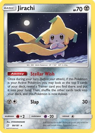 Jirachi 99/181 - SM  Team Up Reverse Holofoil