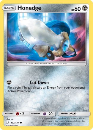 Honedge/181 - SM  Team Up Reverse Holofoil