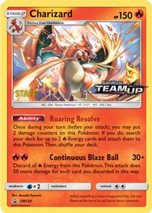 Charizard - SM158 [Staff] - SM Promos Holofoil